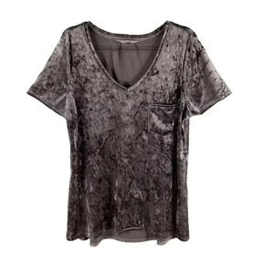 Velvet Legging Tee Spring + Mercer Pink Short Sleeve Top Womens L Lagon Look